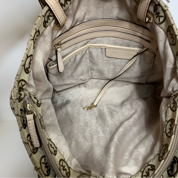 Michael Kors Jet Set EW Signature Tote Monogram Jacquard - Picture 6 of 8